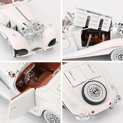 1936 Mercedes Benz 500K Vintage 1:18 Diecast Scale Model Car