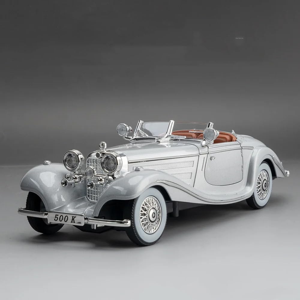 1936 Mercedes Benz 500K Vintage 1:18 Diecast Scale Model Car
