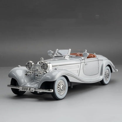 1936 Mercedes Benz 500K Vintage 1:18 Diecast Scale Model Car