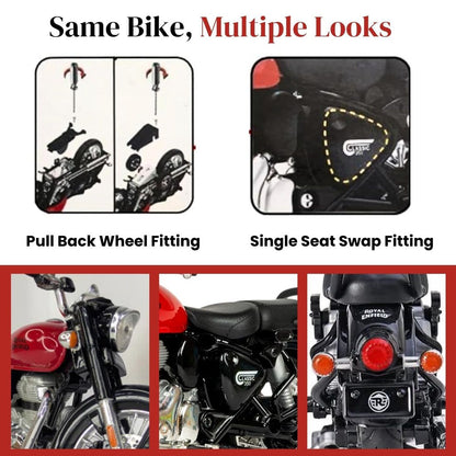 Royal Enfield 1:15 Scale Diecast Motorcycle Model Toy