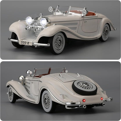 1936 Mercedes Benz 500K Vintage 1:18 Diecast Scale Model Car