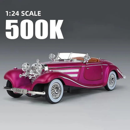 1936 Mercedes Benz 500K Vintage 1:24 Diecast Scale Model Car