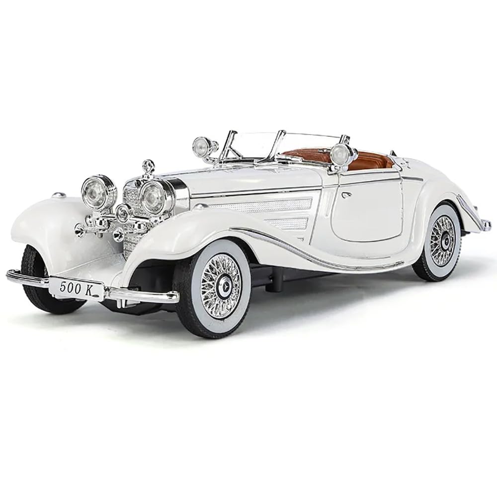 1936 Mercedes Benz 500K Vintage 1:18 Diecast Scale Model Car