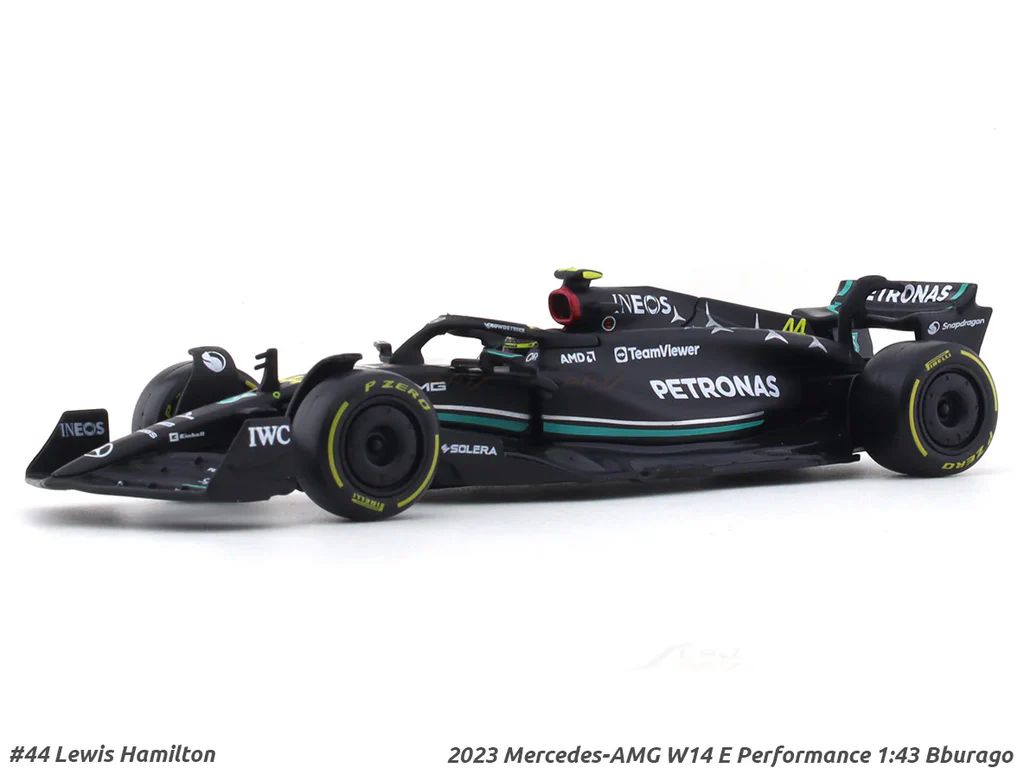 2023 AMG W14E Mercrdes Performance Lewis Hamilton 1:43 Bburago Formula  1 Diecast Scale Model Car