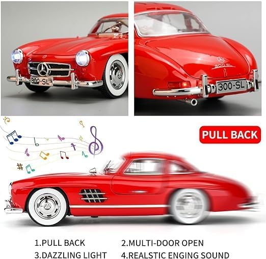 1954 Mercedes-Benz 300SL Vintage 1:24 Diecast Scale Model Car