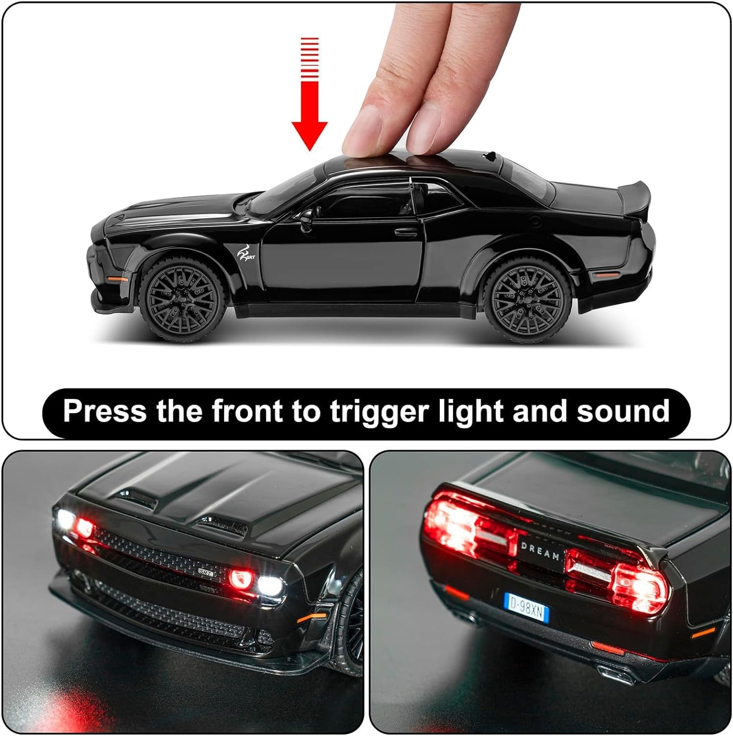 Dodge Challenger SRT Hellcat 1:24 diecast scale model car