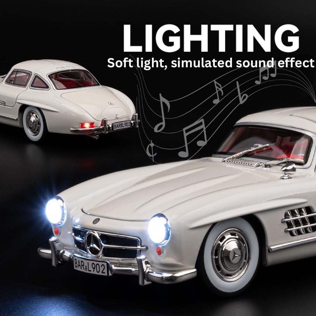 1954 Mercedes-Benz 300SL Vintage 1:24 Diecast Scale Model Car
