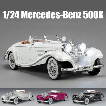 1936 Mercedes Benz 500K Vintage 1:24 Diecast Scale Model Car