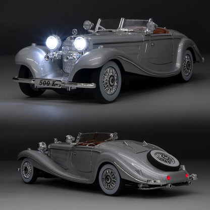 1936 Mercedes Benz 500K Vintage 1:18 Diecast Scale Model Car