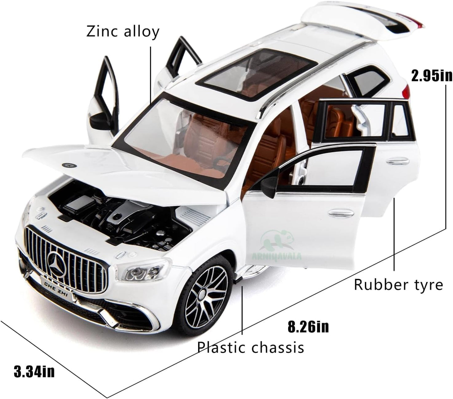 Mercedes-Benz GLS63 AMG 1:24 Diecast Scale Model Car